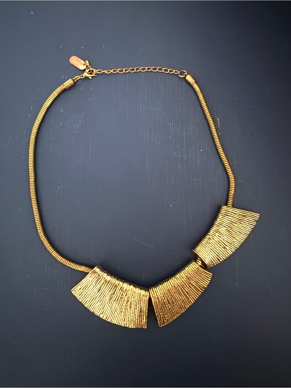 VIntage Necklace Gold Chunky Statement Piece from Jerollin
